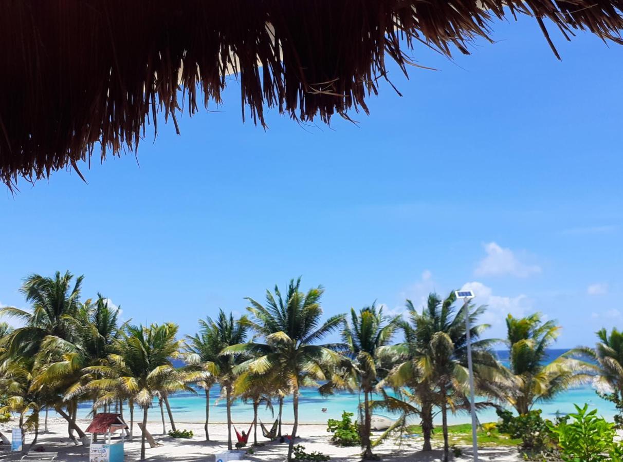 Palmeras De Mahahual Cabanas Dış mekan fotoğraf