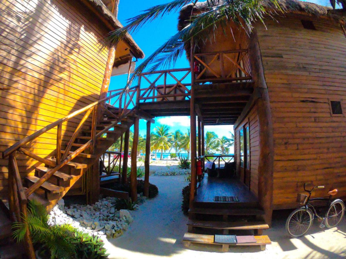 Palmeras De Mahahual Cabanas Dış mekan fotoğraf