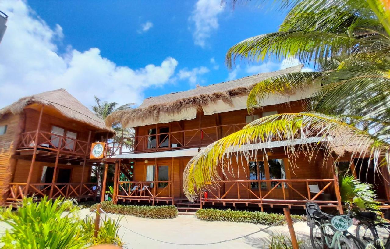 Palmeras De Mahahual Cabanas Dış mekan fotoğraf