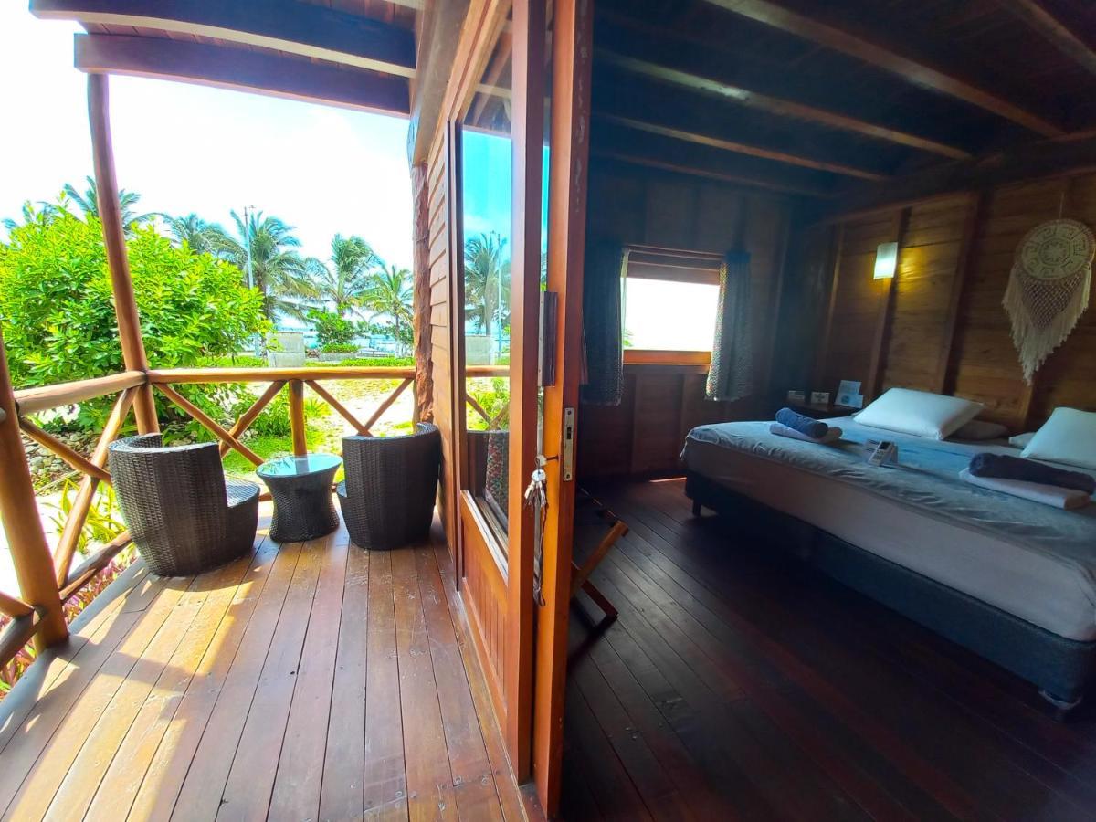 Palmeras De Mahahual Cabanas Dış mekan fotoğraf