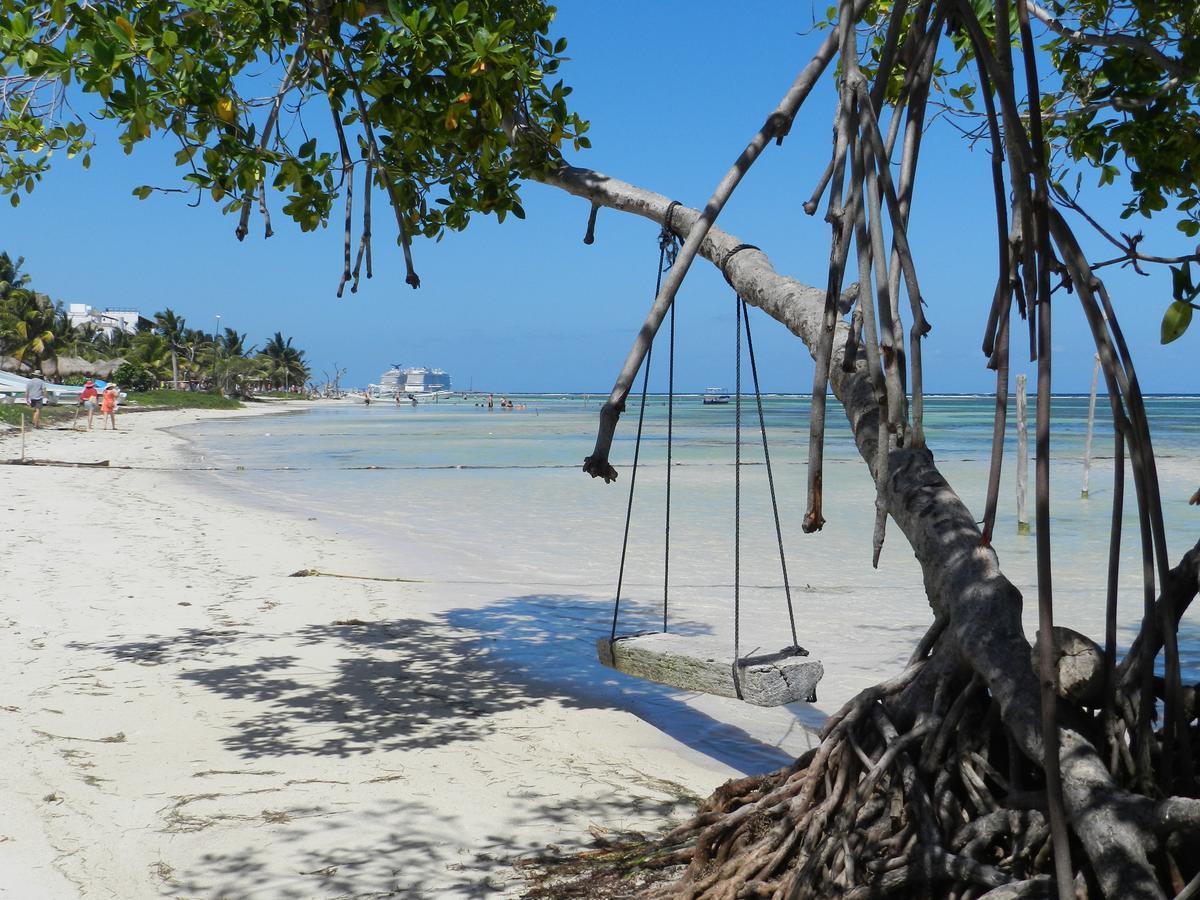 Palmeras De Mahahual Cabanas Dış mekan fotoğraf
