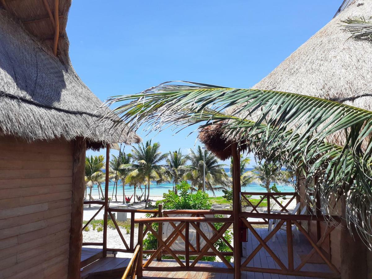 Palmeras De Mahahual Cabanas Dış mekan fotoğraf